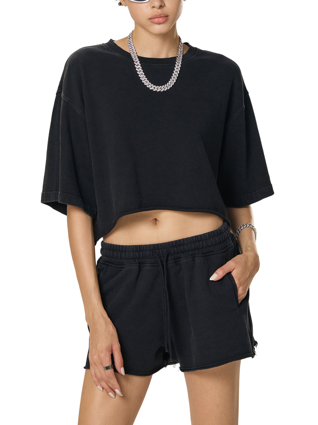 tshirt, crop, women, apparel