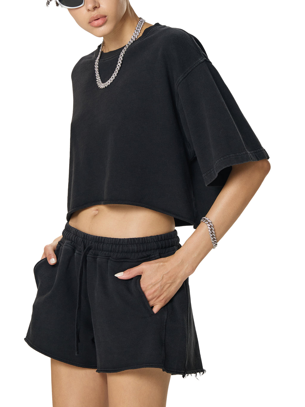 tshirt, crop, women, apparel