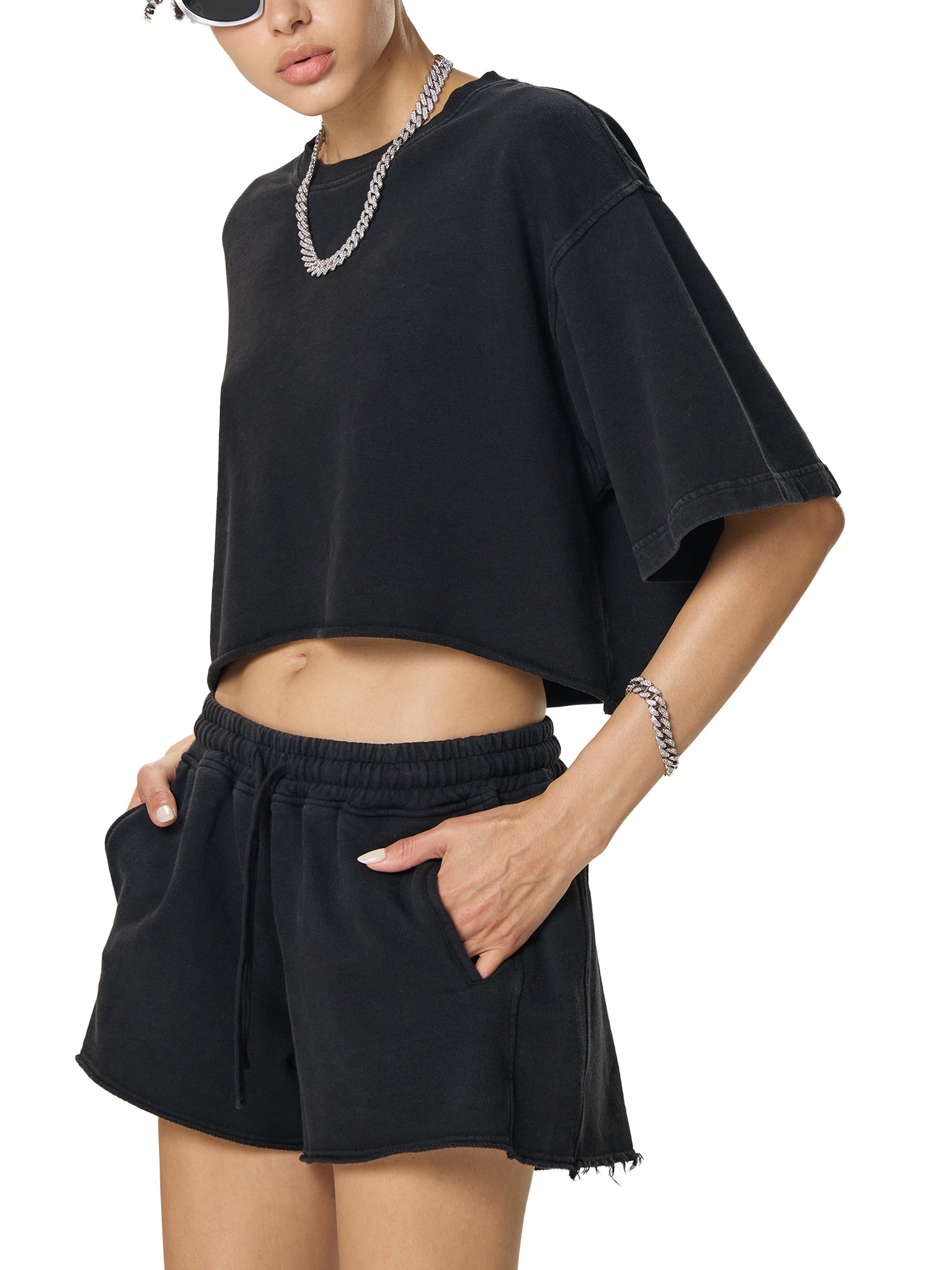 tshirt, crop, women, apparel