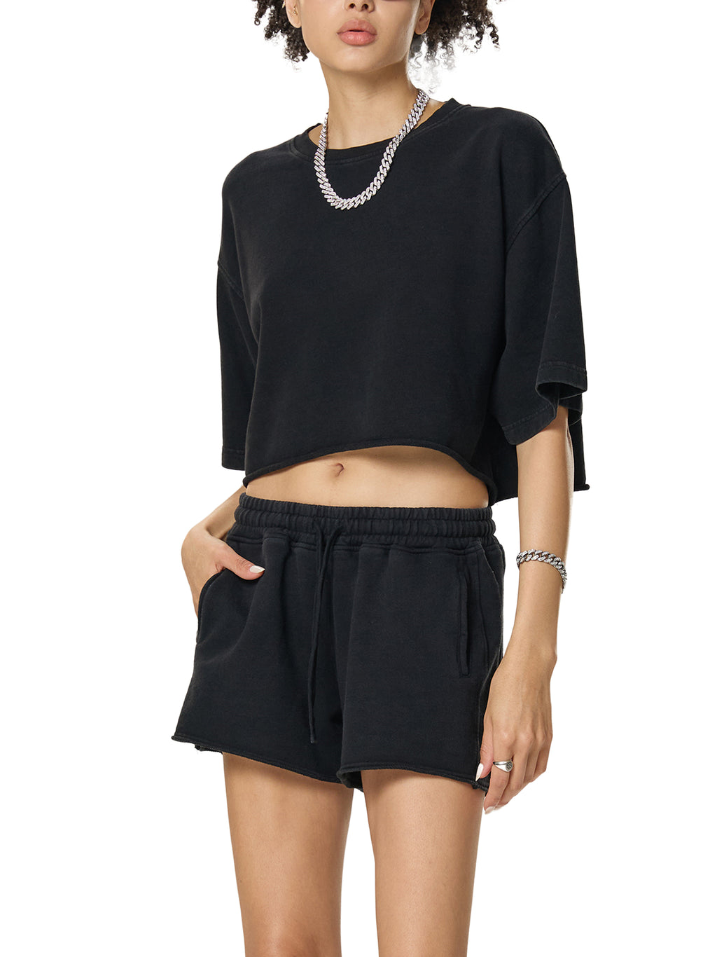 tshirt, crop, women, apparel