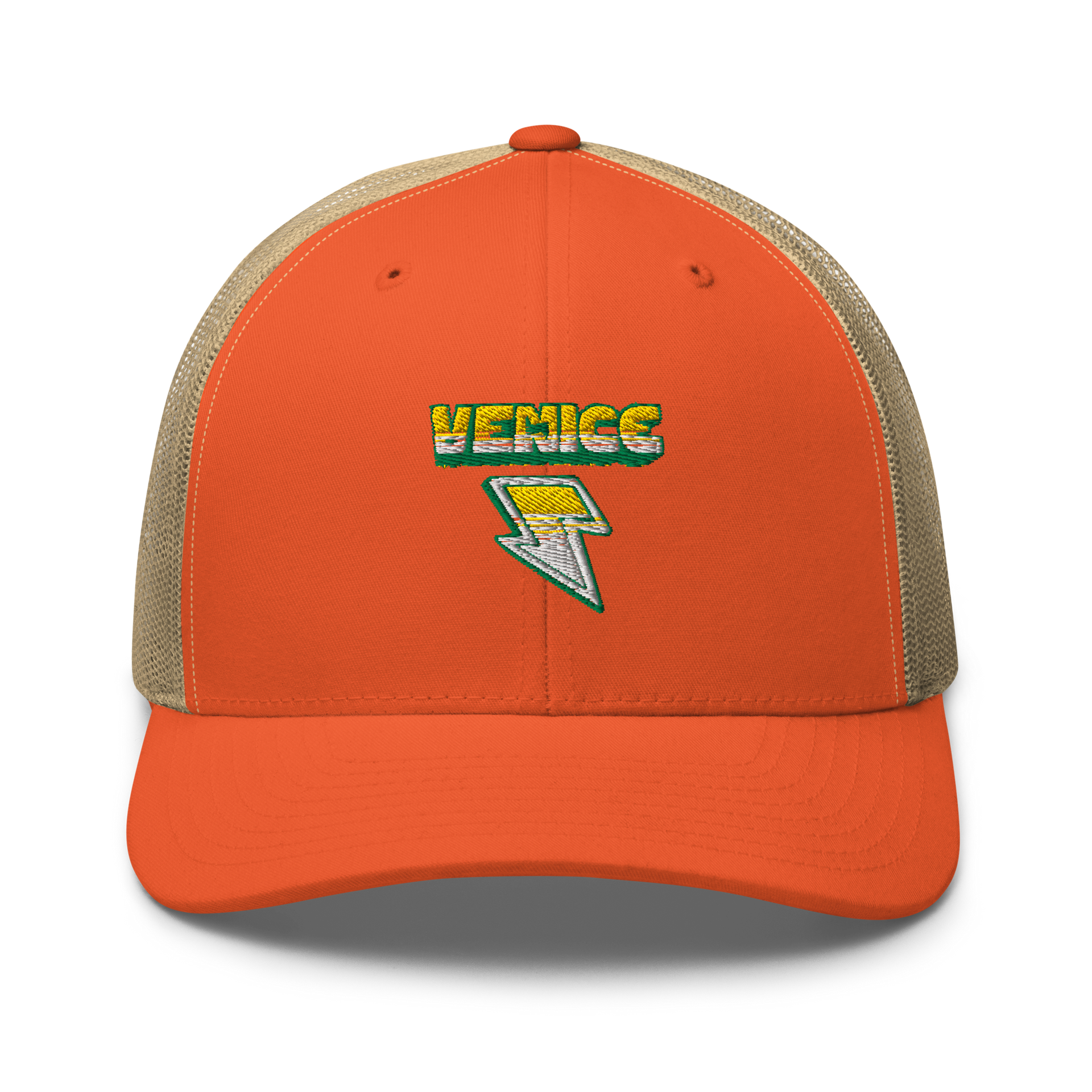 Venice Bolt Cap | Rustic Orange Trucker Hat | RADLAND